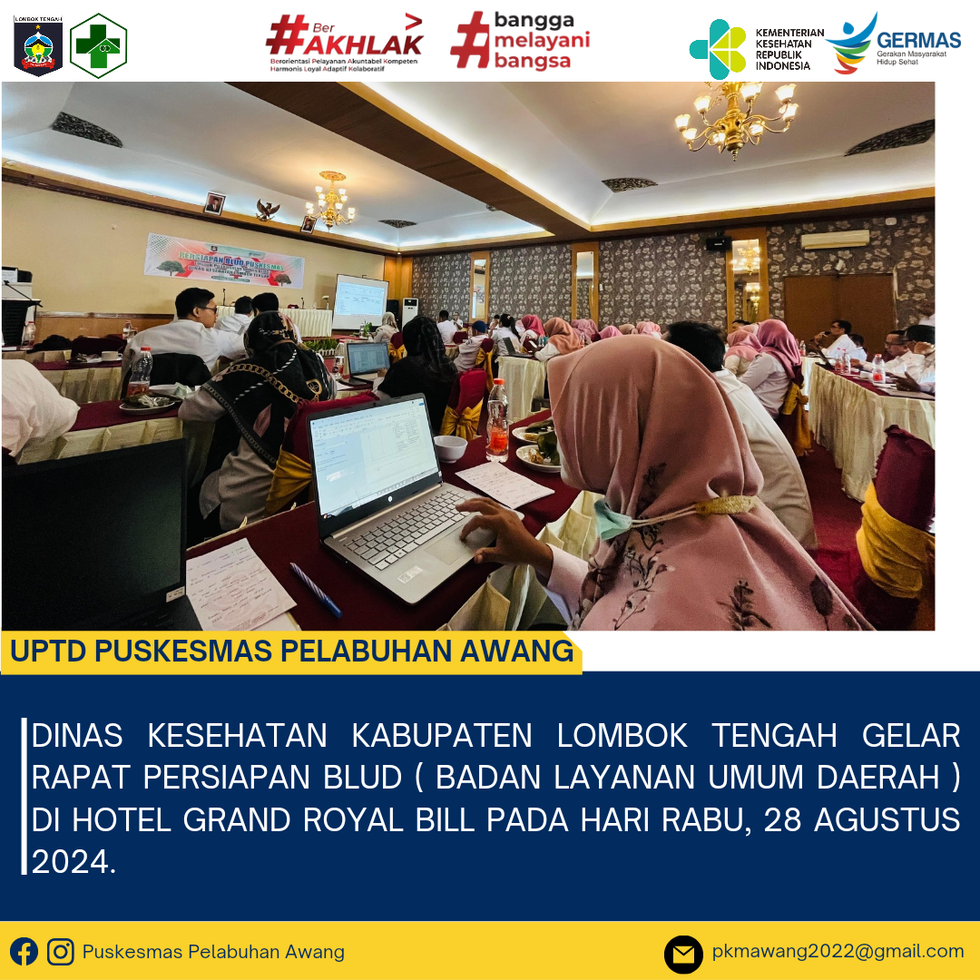 Dinas Kesehatan kabupaten lombok tengah Gelar Rapat Persiapan BLUD