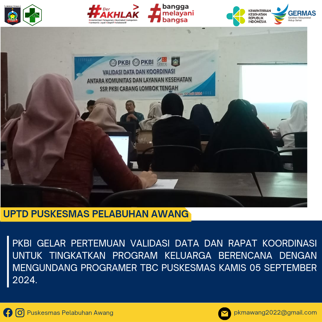 Perkumpulan Keluarga Berencana Indonesia (PKBI) mengadakan pertemuan validasi data dan rapat koordinasi