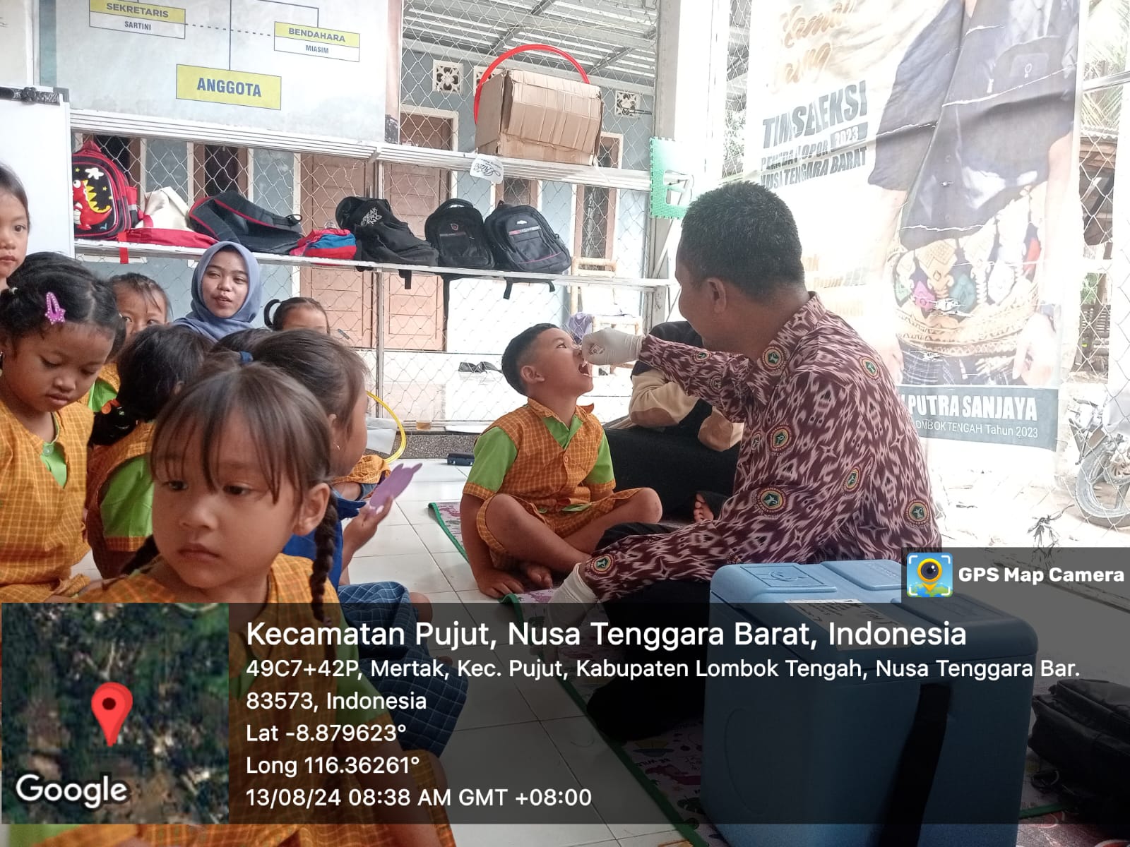 PUSKESMAS PELABUHAN AWANG MELAKSANAKAN PEKAN IMUNISASI NASIONAL PIN POLIO TAHAP KEDUA 